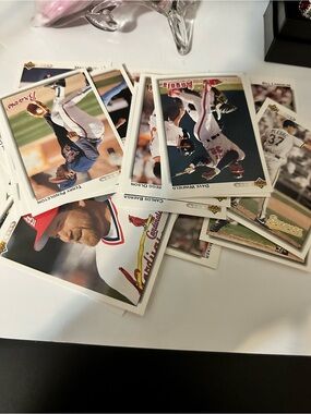 50 Baseball Card Collector Set - White and Red